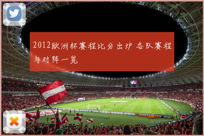 2012欧洲杯赛程比分出炉 各队赛程与对阵一览